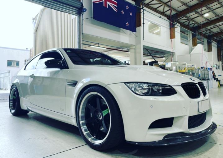 White BMW E92 M3 serviced at Dodson