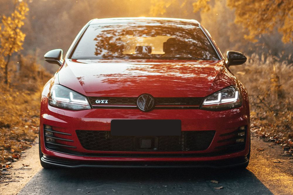 Red Volkswagen Golf GTI